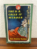The D.A. Calls it Murder by Erle Stanley Gardner 1947 Vintage Pocket Mystery 263