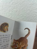 Meow Said the Fierce Baby Lion Tiny Golden Book 1948 Dorothy Kunhardt Vintage