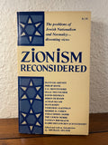 Zionism Reconsidered 1970 Hannah Arendt Selzer RARE Jewish Nationalism Macmillan