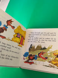 The Three Little Pigs Whitman Tell-A-Tale Vintage 1969 Children's Hardcover Wood