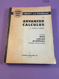 Theory and Problems of Advanced Calculus Spiegel Schaum 1963 Paperback Math TPB