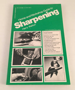Home and Workshop Guide to Sharpening by Harry Walton Vintage First B&N Ed. 1974