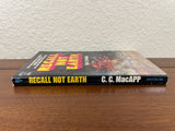 Recall Not Earth by C. C. MacApp Vintage 1970 Dell SciFi Paperback Space Galaxy