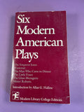 Six Modern American Plays Halline Modern Library College 1967 Glass Menagerie PB