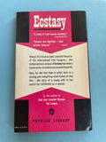 Ecstasy Simone Colette Vintage 1961 Popular Paperback Hedy Lamarr Movie Tie-in