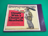 Cloudy With a Chance of Meatballs by Judi & Ron Barrett Vintage 1989 Paperback