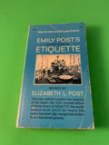 Emily Post's Pocket Book of Etiquette 1970 Vintage Paperback Manners Social PB