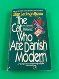 The Cat Who Ate Danish Modern by Lilian Jackson Braun Vintage 1986 Jove Mystery Paperback