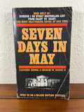 Seven Days in May by Knebel & Bailey Vintage 1963 Bantam Political Thriller PB