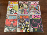 Complete ROM # 1-75 + Annuals 1-4 Marvel Comic Lot Set Bill Mantlo Buscema Ditko