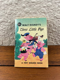 Walt Disney's Three Little Pigs Fool a Wolf Tiny Golden Book Vintage 1950 Werner