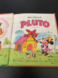 Tell-A-Tale Vintage Walt Disney's Pluto Whitman 1957 Hardcover Revena Minnie HC