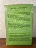 Then Again, Maybe I Won't by Judy Blume 1976 Dell Yearling Paperback YA Vintage