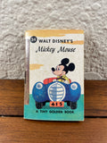 Walt Disney's Mickey Mouse Tiny Golden Book # 34 Mickey's New Car Vintage 1950