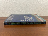 A Separate Peace by John Knowles 1965 Dell Laurel Vintage Paperback Classics PB