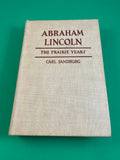 Abraham Lincoln The Prairie Years by Carl Sandburg 1929 Hardcover Biography HC