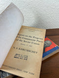 Khrushchev Reports to the 22nd Congress of the CPSU on the Future 1961 Vol 1 2