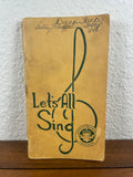 Let's All Sing American Camping Association Vintage 1960 Song Booklet