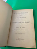 Acts and Resolutions 24th General Assembly Iowa 1892 State Government
