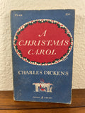 A Christmas Carol by Charles Dickens Vintage Pocket 1958 Paperback Brazelton PB