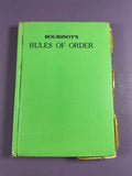 Bourinot’s Rules of Order Vintage Hardcover Canadian Manual on Procedure 1924 HC