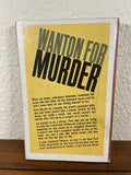 Wanton for Murder Henry Klinger Vintage 1961 Permabook Paperback Shomar Mystery
