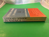 Literary Opinion in America 3rd Edition 1962 Morton Zabel Vol 1 Harper Paperback