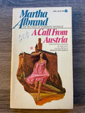 A Call From Austria Martha Albrand 1972 Vintage Avon Paperback Romance Intrigue