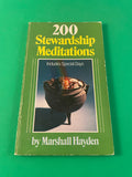 200 Stewardship Meditations by Marshall Hayden Vintage 1984 Christian Standard