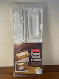 Vintage 1974 Rubbermaid #2361 Paper Towel Holder White Mounts Door Wall Cabinet