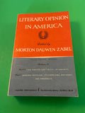 Literary Opinion in America Vol 2 Paperback Morton Zabel 1962 3rd Edition Harper