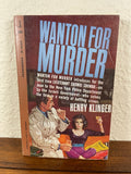 Wanton for Murder Henry Klinger Vintage 1961 Permabook Paperback Shomar Mystery