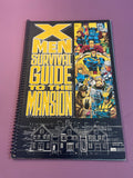 X-Men Survival Guide to the Mansion Marvel Comics Vintage 1993 Spiral Kubert