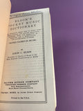Elson’s Pocket Music Dictionary Oliver Ditson Paperback Notation Reference Names