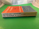 Literary Opinion in America Vol 2 Paperback Morton Zabel 1962 3rd Edition Harper