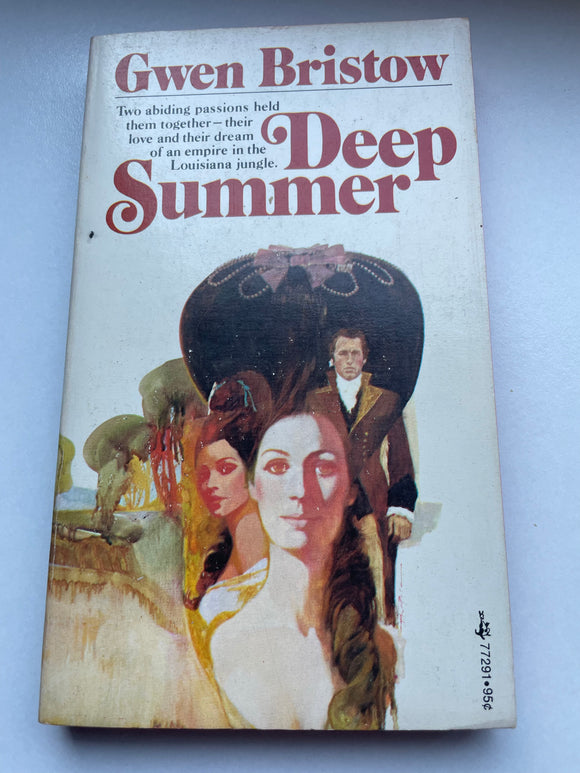 Deep Summer by Gwen Bristow Vintage 1974 Pocket Paperback Plantation Historical