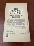 The Meaning of Service by Harry Fosdick 1983 Festival Books Christian Paperback