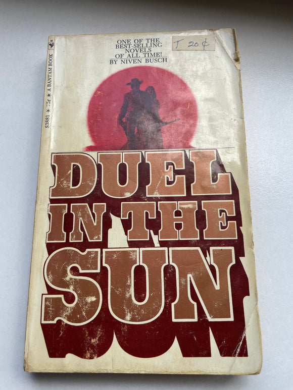 Duel in the Sun by Niven Busch Vintage 1968 Bantam Paperback Western Romance PB