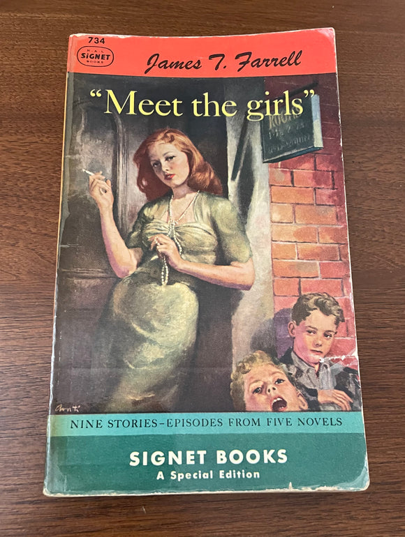 Meet the Girls by James T. Farrell Signet 1949 Vintage Short Stories Paperback