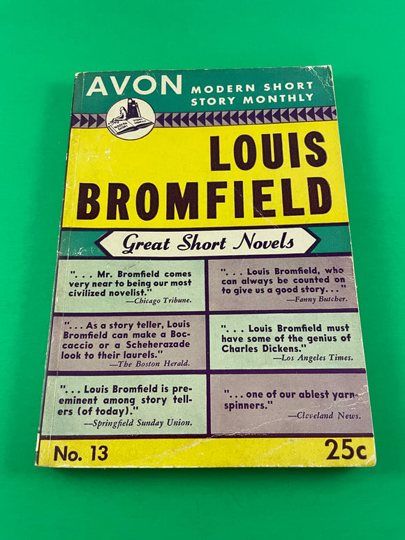 Avon Modern Short Story Monthly #13 Louis Bromfield 1944 Vintage 3 Short Novels