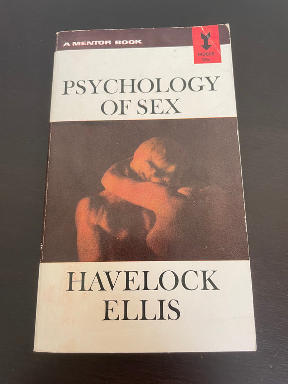 Psychology of Sex A Manual for Students Havelock Ellis Vintage Mentor Paperback