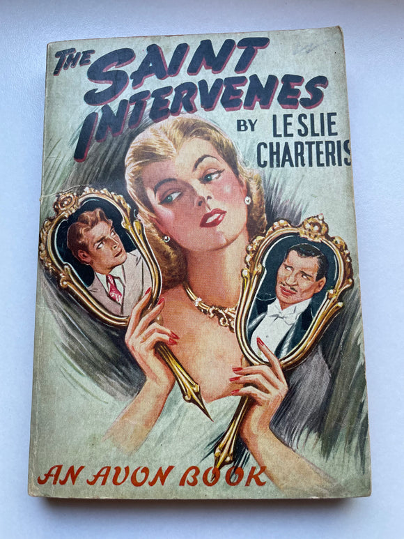 The Saint Intervenes by Leslie Charteris Vintage 1945 Avon Crime Short Stories