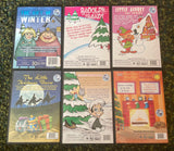 Lot of 6 Christmas Animated Cartoon DVDs Rudolph Gift Audrey Silent Night Burro