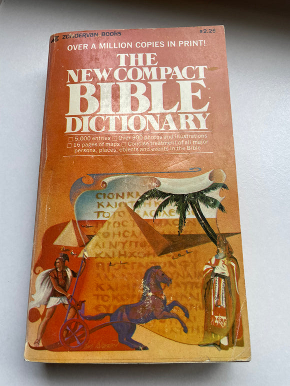 The New Compact Bible Dictionary Vintage 1976 Zondervan Paperback Bryant PB