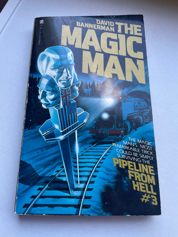 Pipeline from Hell - The Magic Man #3 by David Bannerman 1984 Vintage Zebra PB