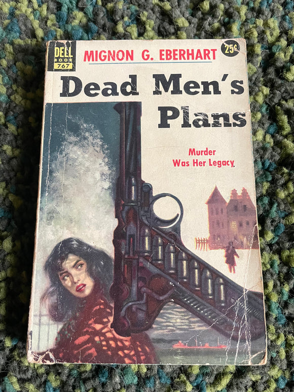 Dead Men's Plans by Mignon G. Eberhart 1952 Vintage Murder Mystery Paperback PB