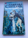 The Outrageous Lady by Barbara Cartland Vintage 1977 Pan Books Paperback Romance