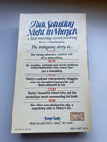 That Saturday Night in Munich by Dee Barrett Vintage 1980 Jeremy Paperback Drama