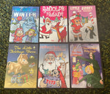 Lot of 6 Christmas Animated Cartoon DVDs Rudolph Gift Audrey Silent Night Burro