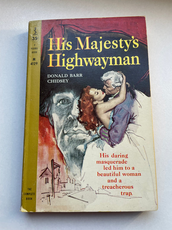 His Majesty's Highwayman by Donald Barr Chidsey Vintage 1959 Permabook Paperback
